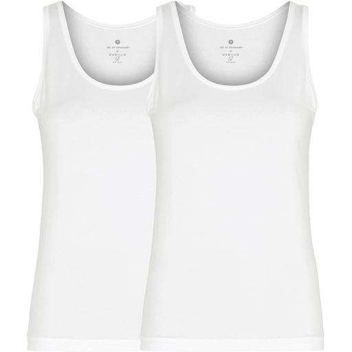 JBS 2-pak Singlet Top, White, M