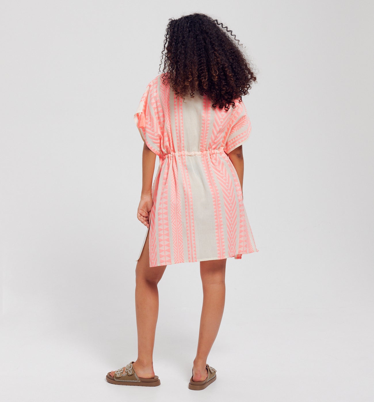 Caftan brodé Femme - Imprimé multicolore
