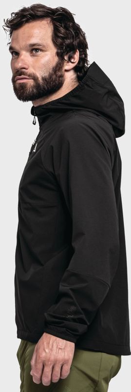 Schöffel - Hybrid Jacket Style Mamry - Fietsjack - Zwart - Stretch, Winddicht, Capuchon