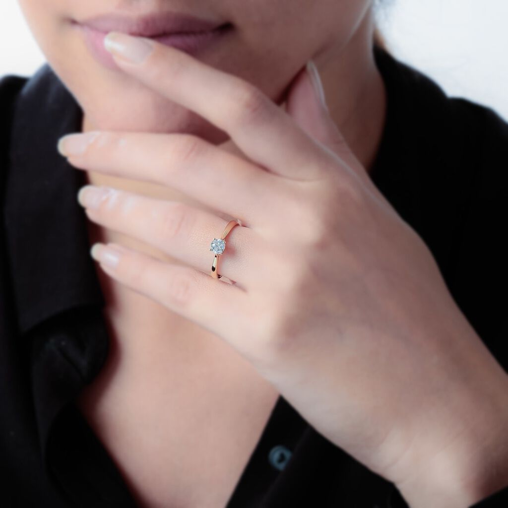 Bague Solitaire Collection Victoria Or Jaune Diamant