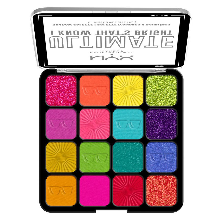 NYX Professional Makeup Ultimate Color Palette 16-Pan I Know Thats Bright 04W 16x0,8g