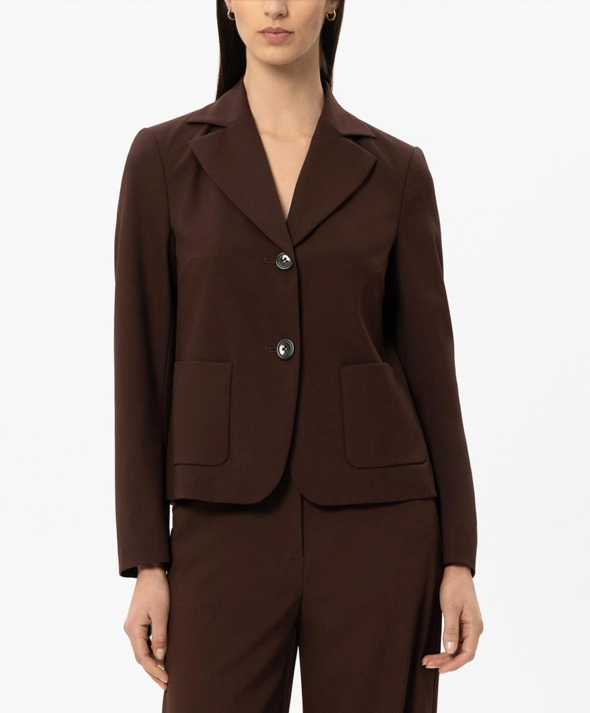 LUISA CERANO Dames blazer bruin