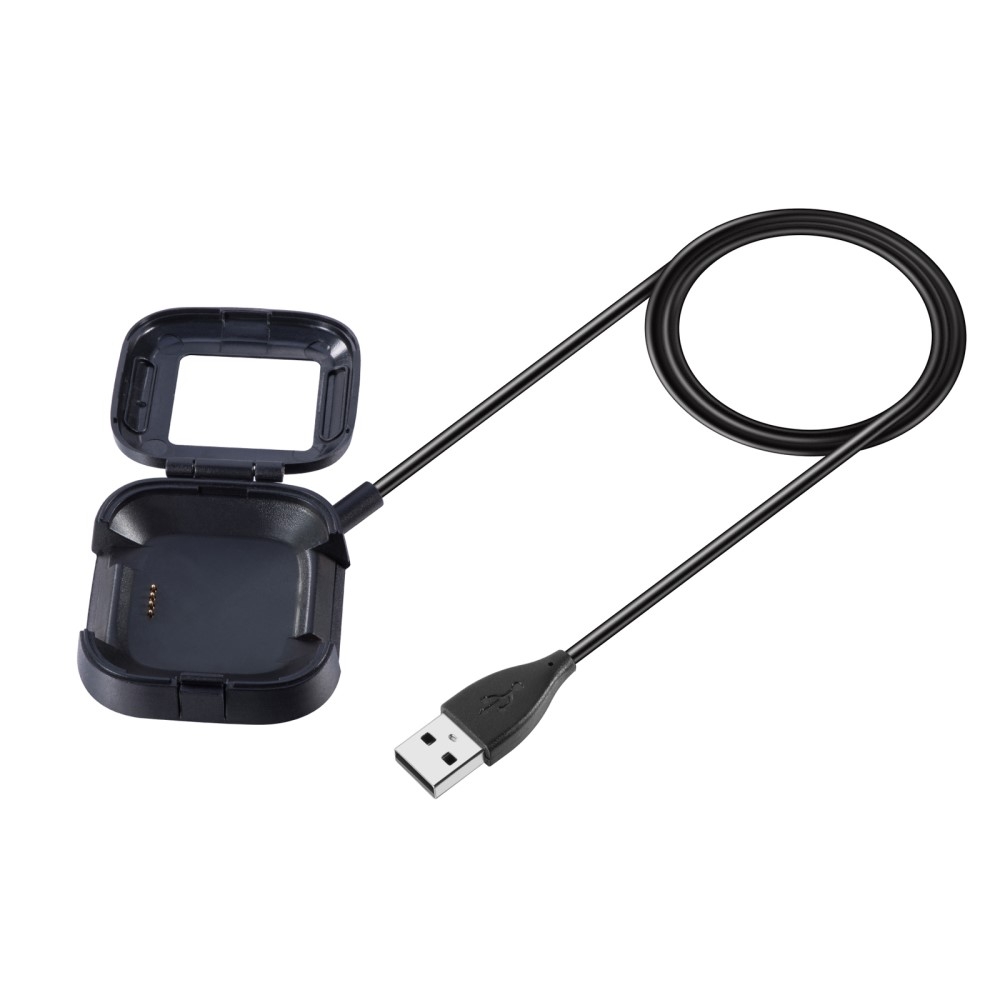 (1m) Fitbit Versa 2 USB Ladegerät Box Clip - Schwarz