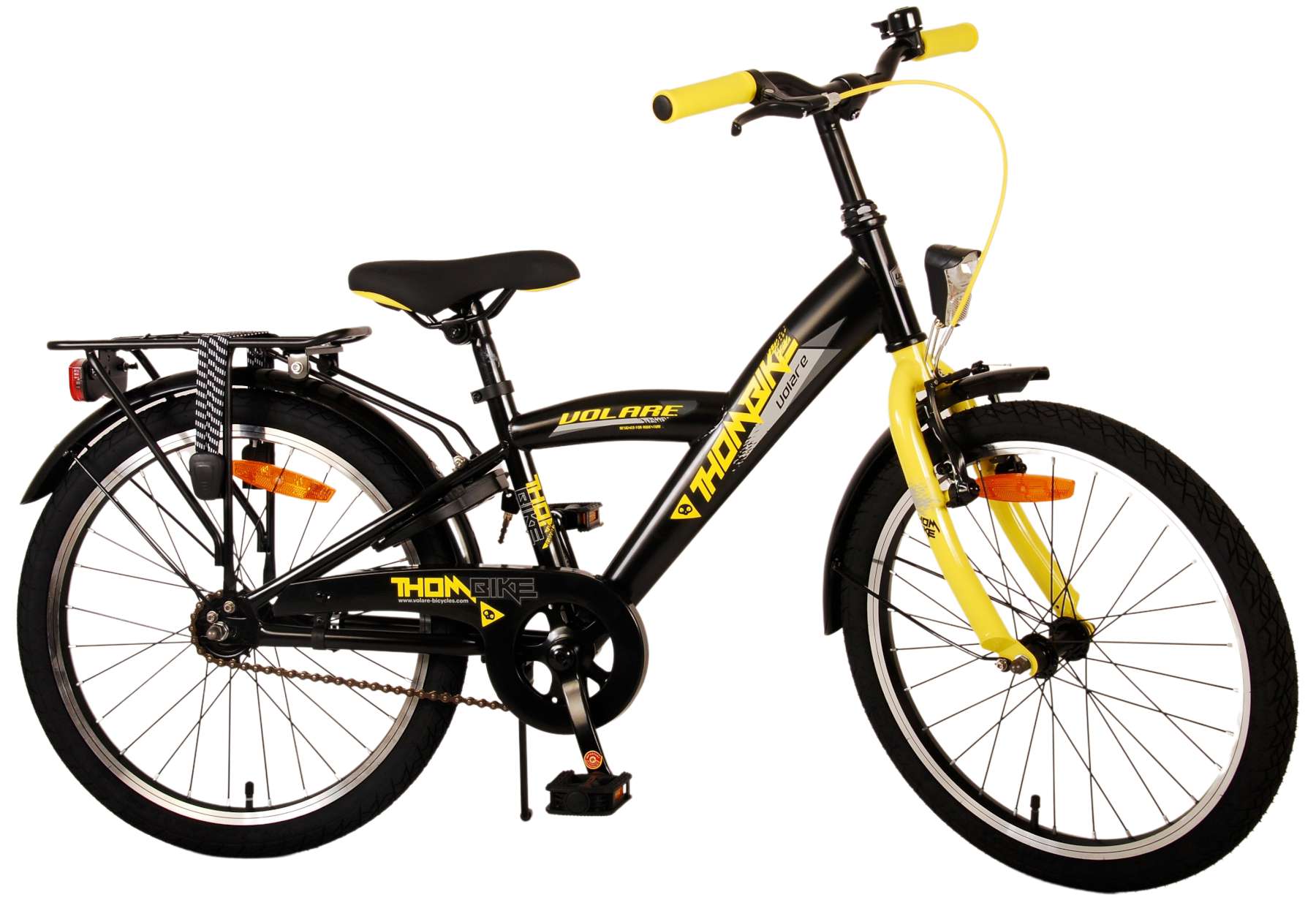 Kinderfahrrad Thombike für Jungen 20 Zoll Kinderrad in Schwarz Gelb