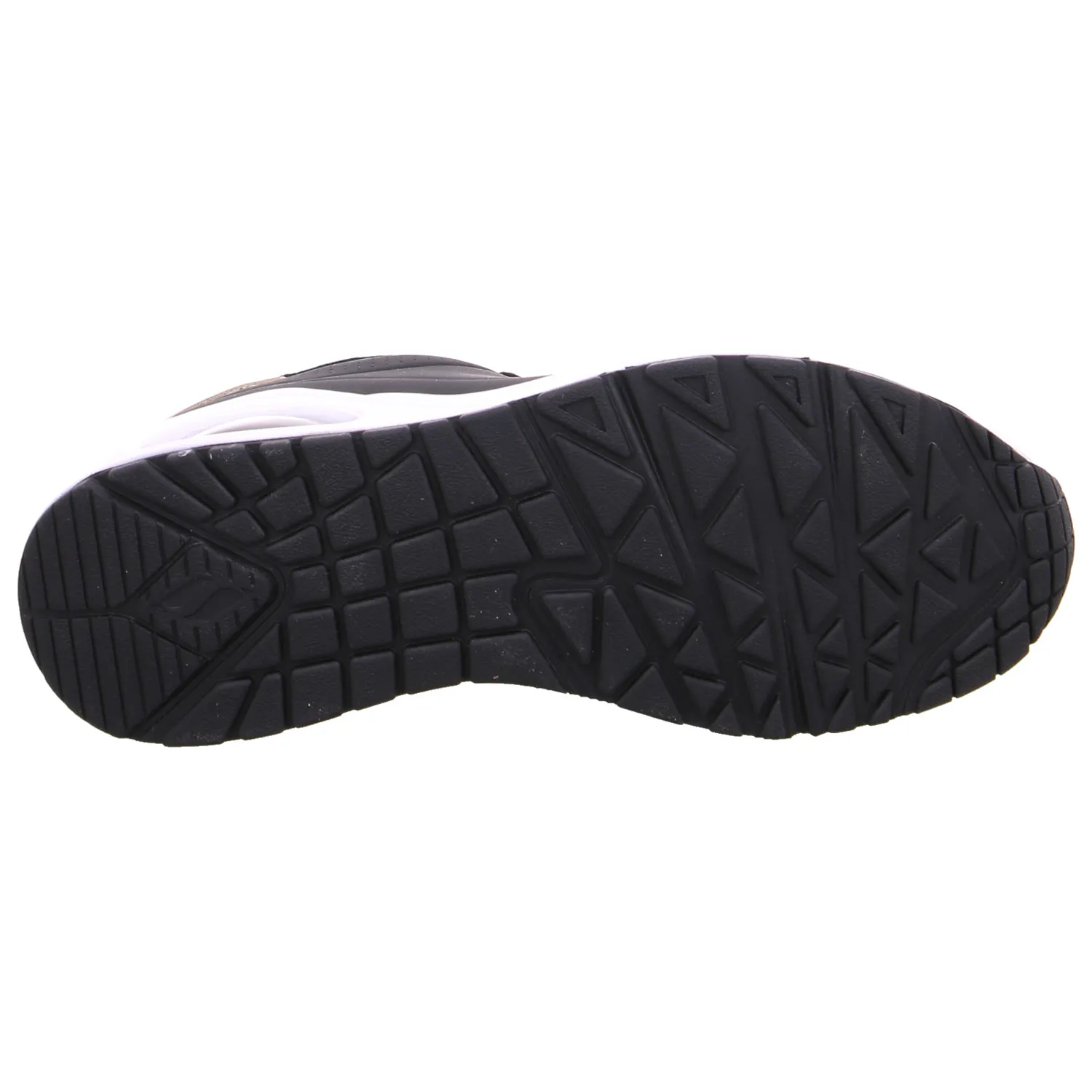 SKECHERS Sneaker Schwarz Lederimitat  mit Memory Foam
