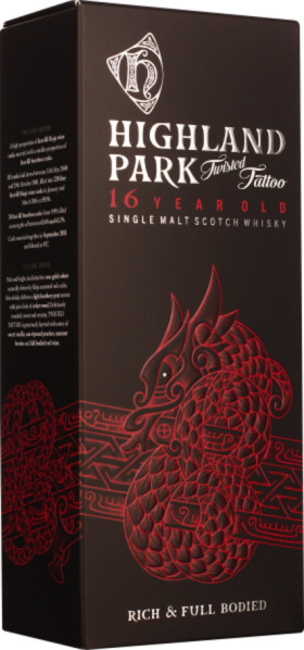 HIGHLAND PARK 16 YEARS TWISTED TATTOO 70CL