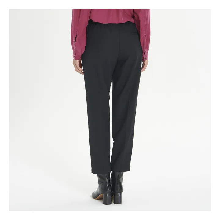 Pomandère Pantalon Elastiqué Laine | Noir