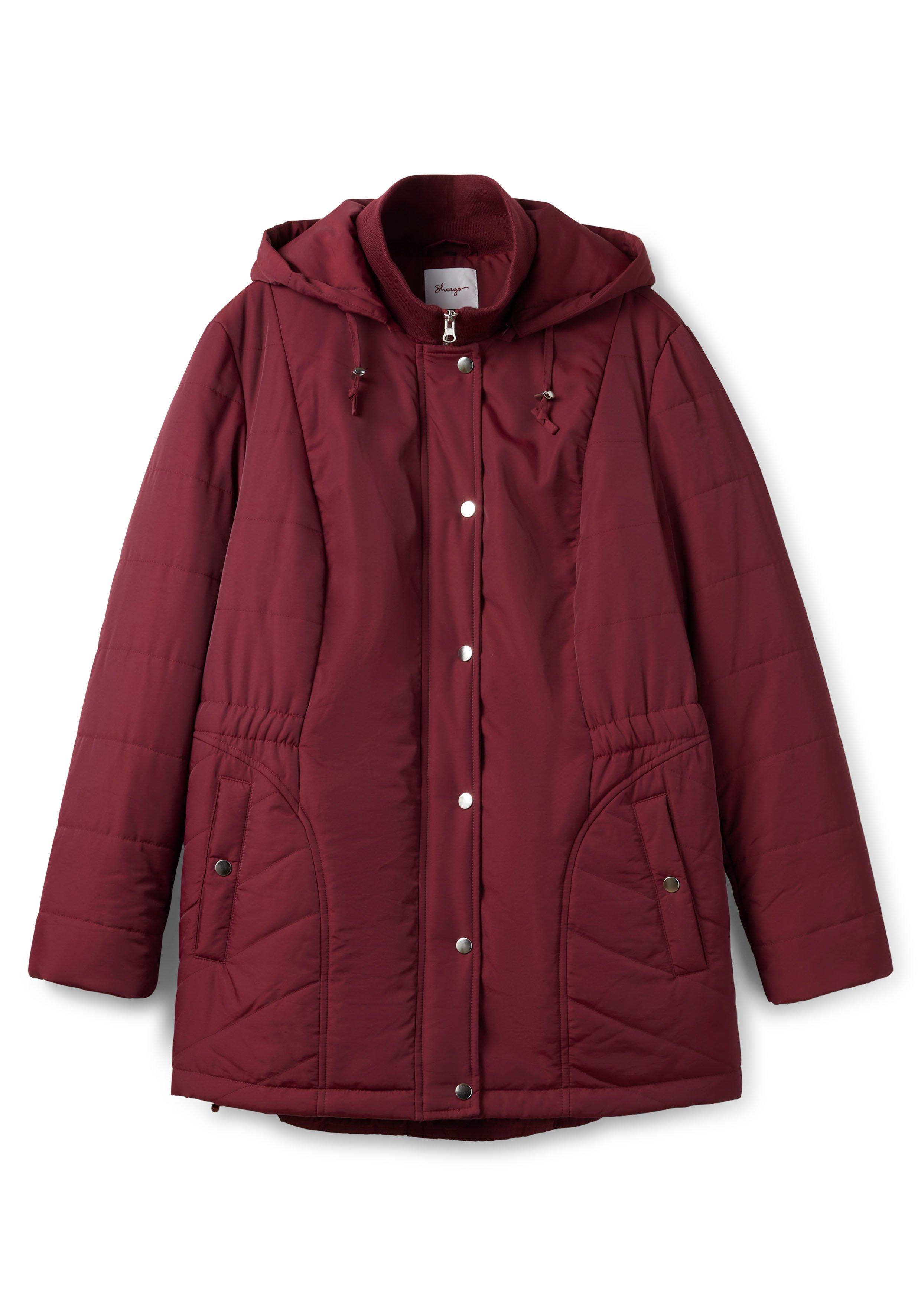 Steppjacke mit abnehmbarer Kapuze