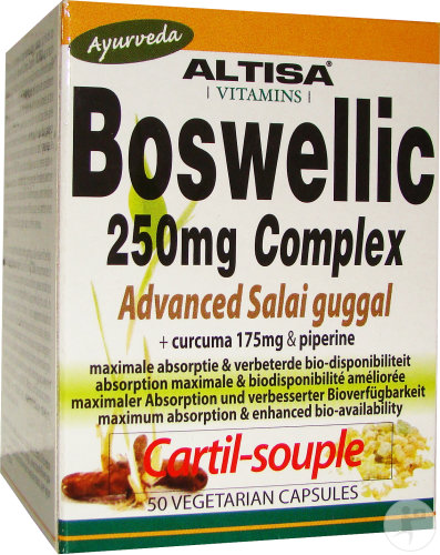 Altisa Cartil-Souple Boswellic 250mg Complex Advanced Salai Guggal 50 Capsules Végétariennes