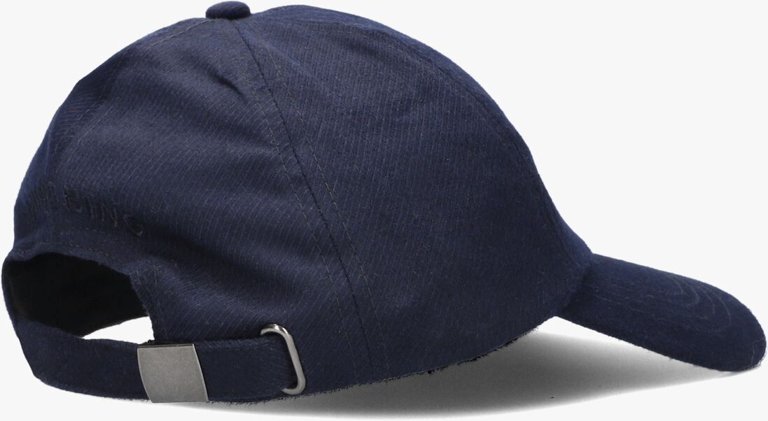 donkerblauwe anine bing hoed jeremy baseball cap navy wool