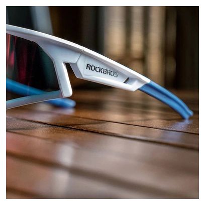 Lunettes de cyclisme polarisées Rockbros SP297 - Blanc