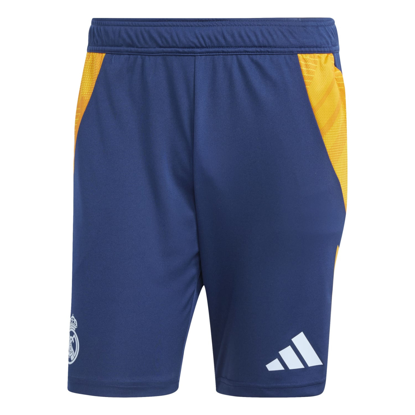 Adidas Real Madrid Trainingsbroekje 2024-2025 Donkerblauw Oranje Lichtblauw