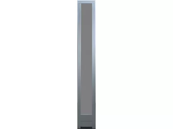 Fixe Lateral Bois Exo Prepeint Blanc H215 X L20 Cote Tableau Gd Menuiseries