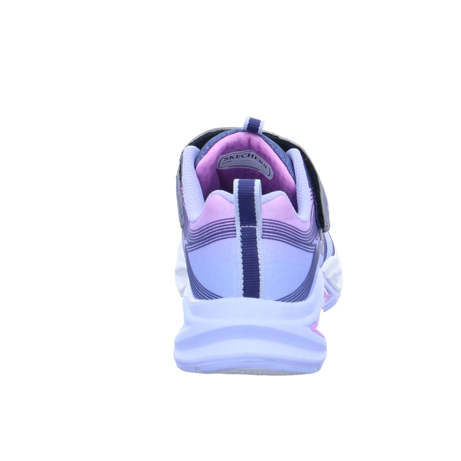 SKECHERS Mädchen-Halbschuh Klett Blau Textil  Sneaker