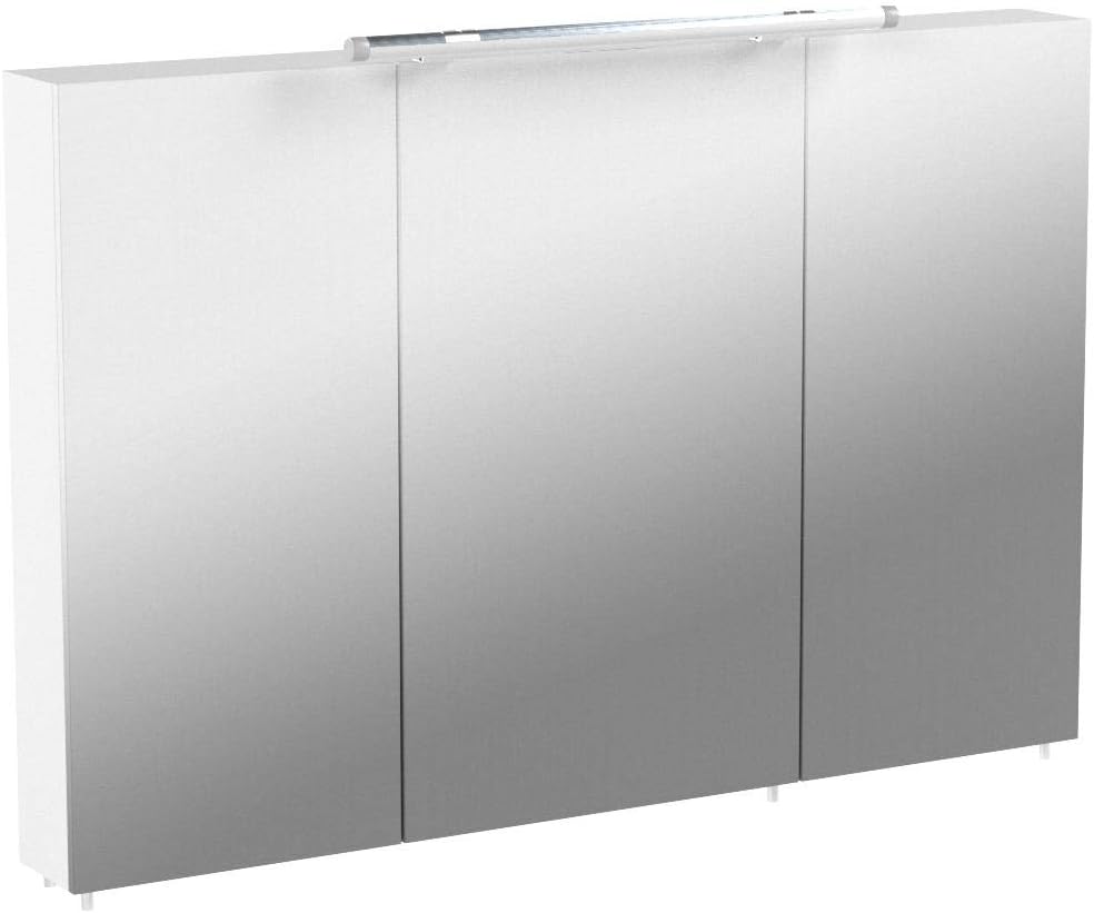 Schildmeyer Spiegelschrank Dorina 124889, weiß, 100 x 16 x 71 cm