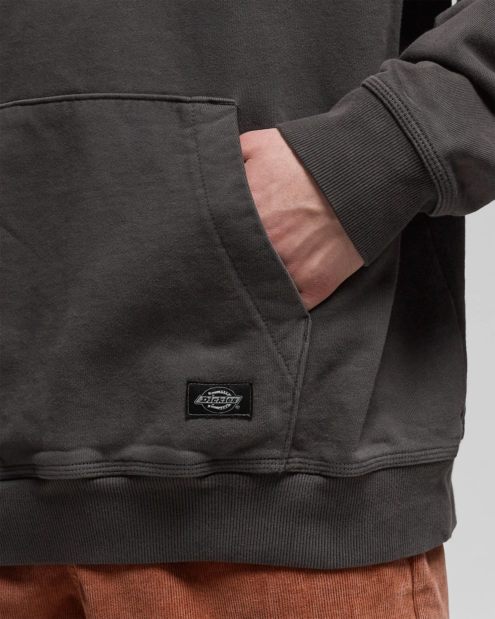 DICKIES GARMENT DYED HOODIE BLACK PIGMENT WASH