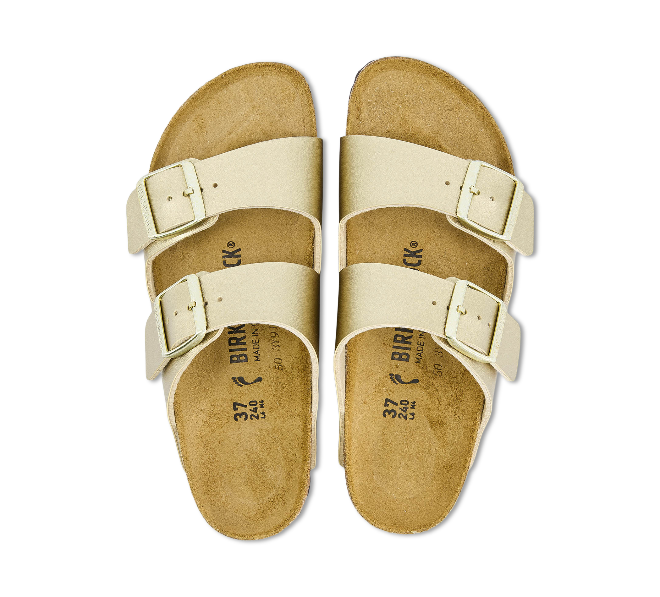 Birkenstock Arizona - Offene Hausschuhe gold