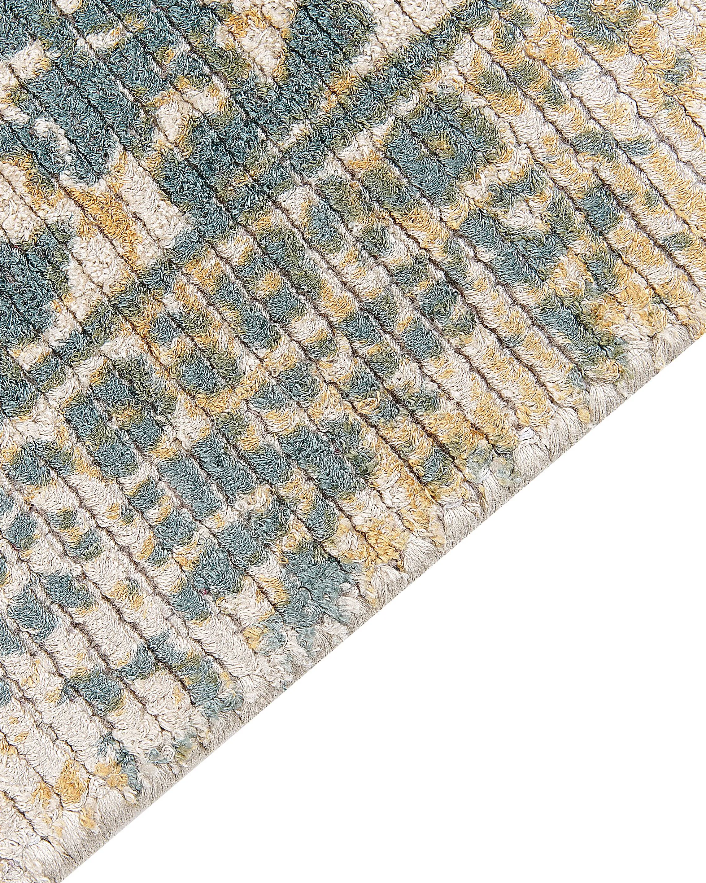 Vloerkleed BOYALI Donkergroen 160 x 230 cm Viscose