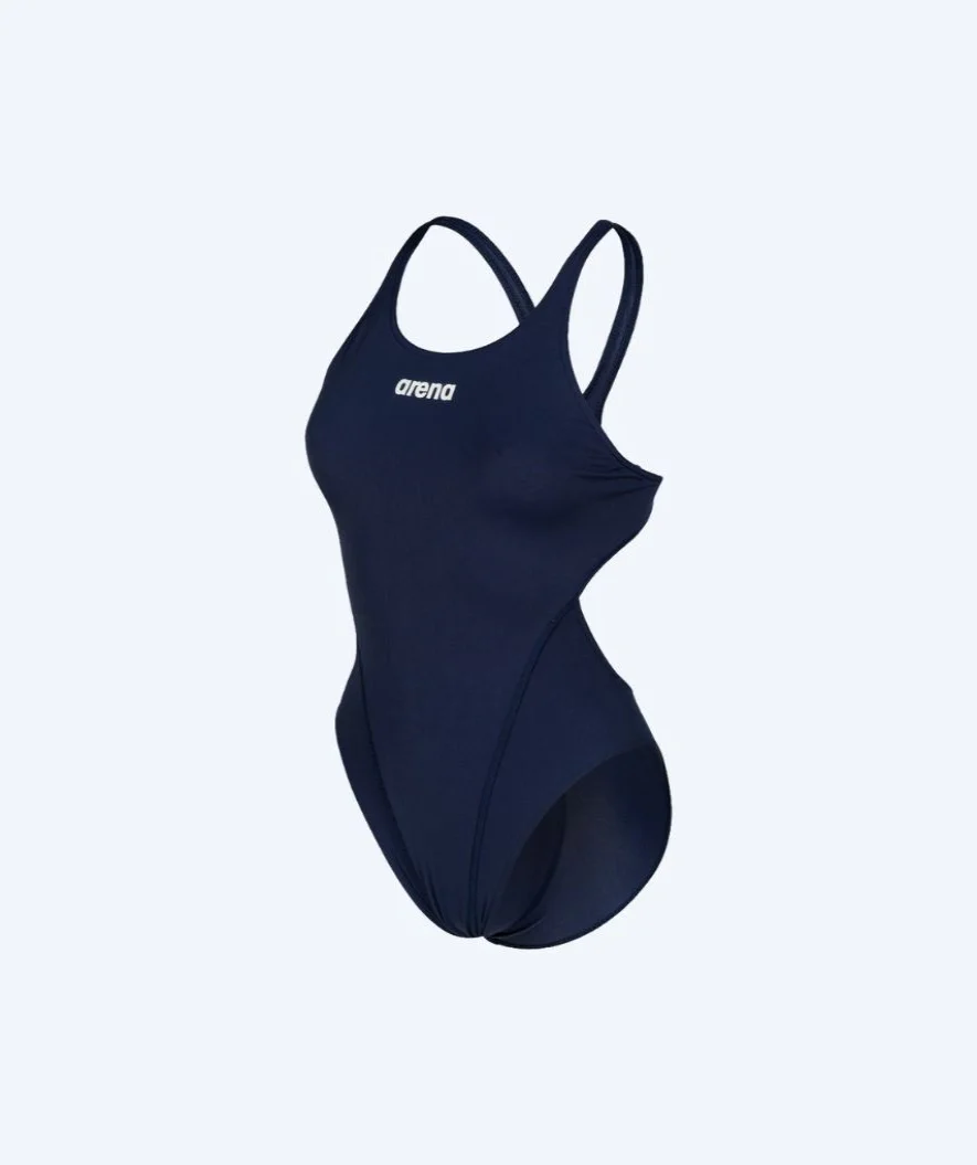 Arena badedragt til damer - Team Swim Tech Solid - Mørkeblå