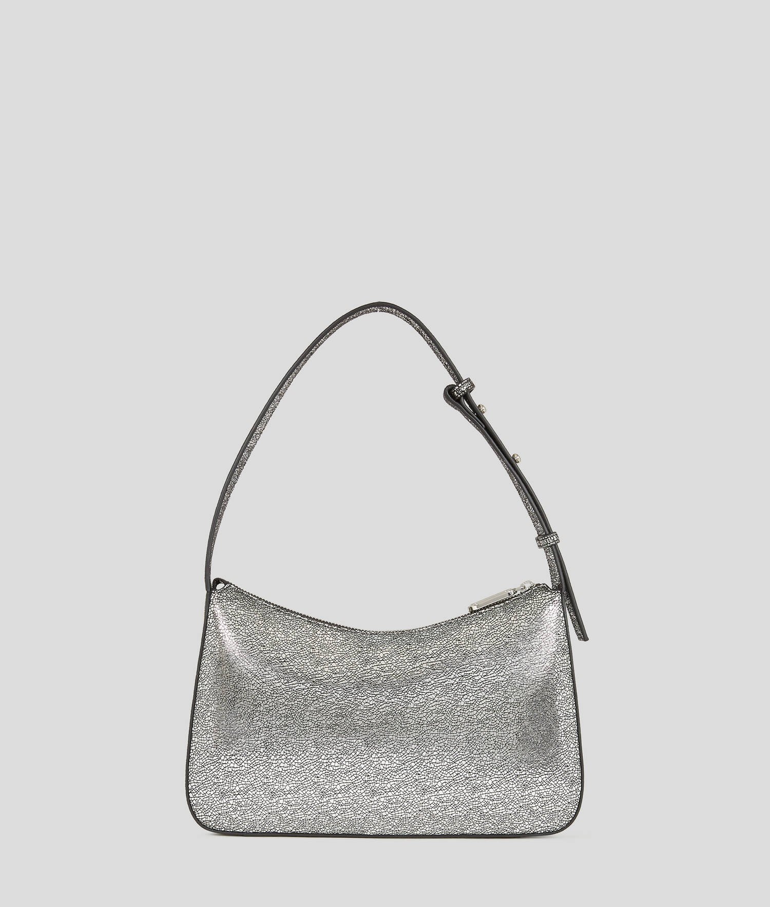 SAC PORTÉ ÉPAULE MÉTALLISÉ AVEC LOGO KLJ