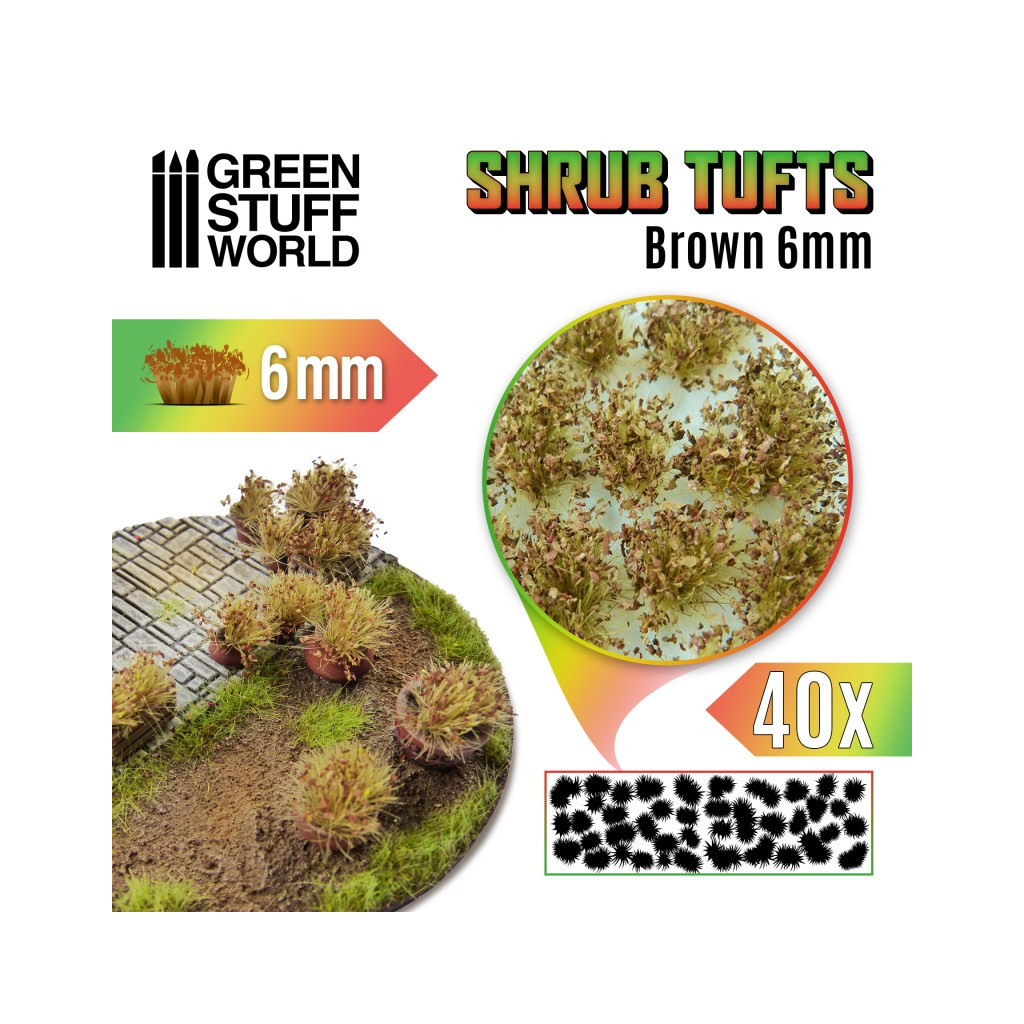 Green Stuff World - Touffes d'Arbustes - 6mm