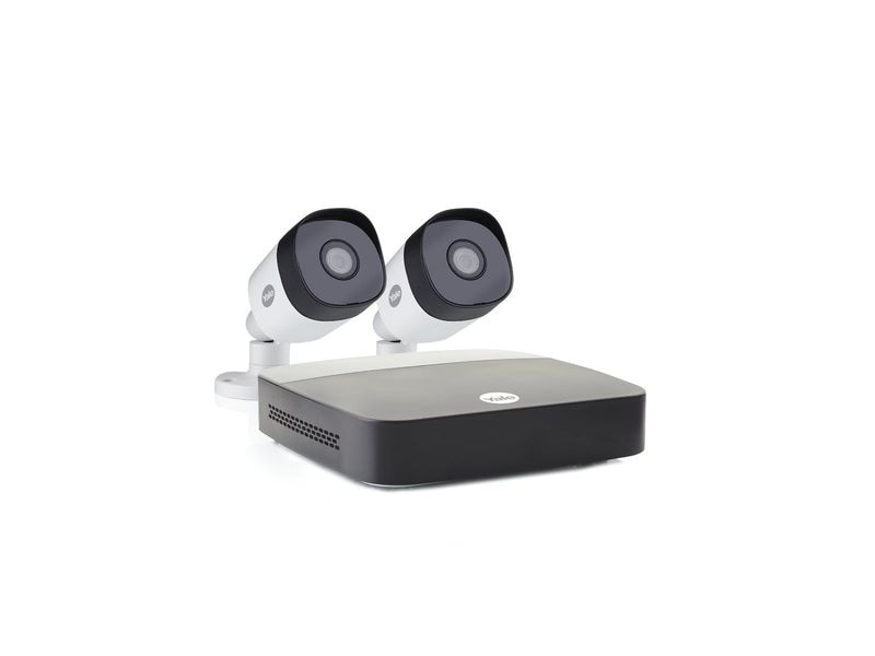 Yale Überwachungsset Outdoor Wi-Fi-Kamera-Kit, 2 Stück CCTV-Kit mit 2 Full-HD-Outdoor-Kameras