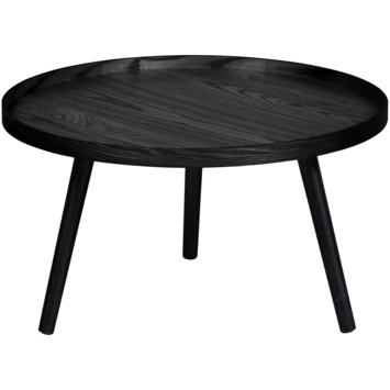 WOOOD bijzettafel Mesa L rond zwart