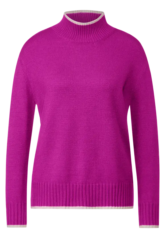 Pullover mit Stehkragen - purple cozy pink