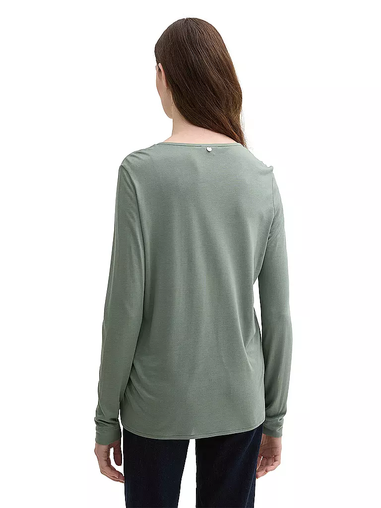 TOM TAILOR Langarmshirt grün