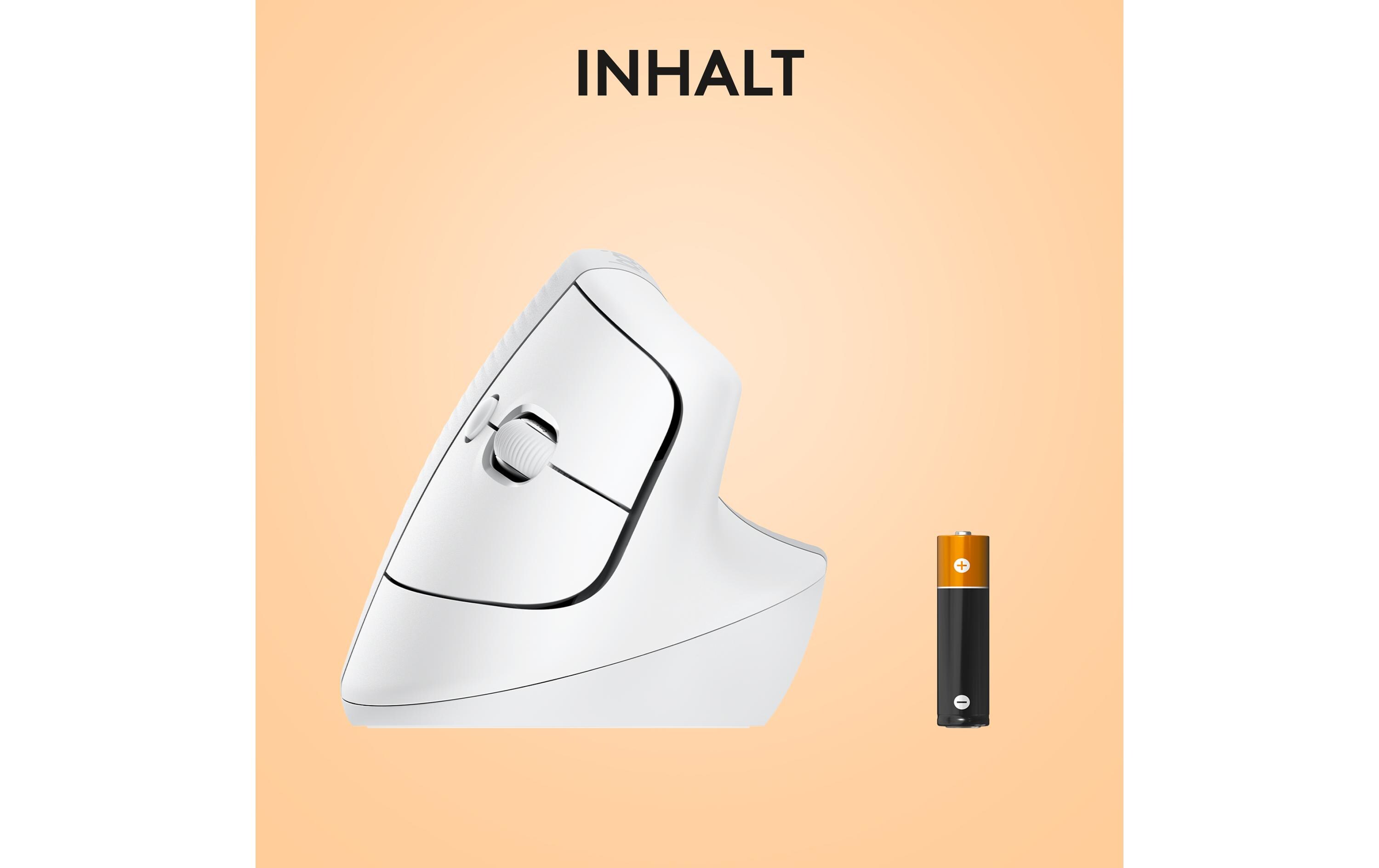 Ergonomische Maus Lift for Mac off-whiteFür Mac optimierte, ergonomische Maus mit vertikalem Design für kleine bis mittelgrosse Hände