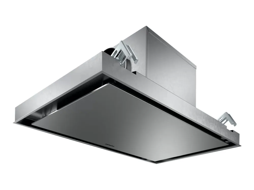 Siemens iQ500 LR97CAQ50 - Emhætte - Loftmonteret - bredde: 88.8 cm - dybde: 48.7 cm - udtrækning og recirkulation - med intern motor - rustfrit stål - Home Connect