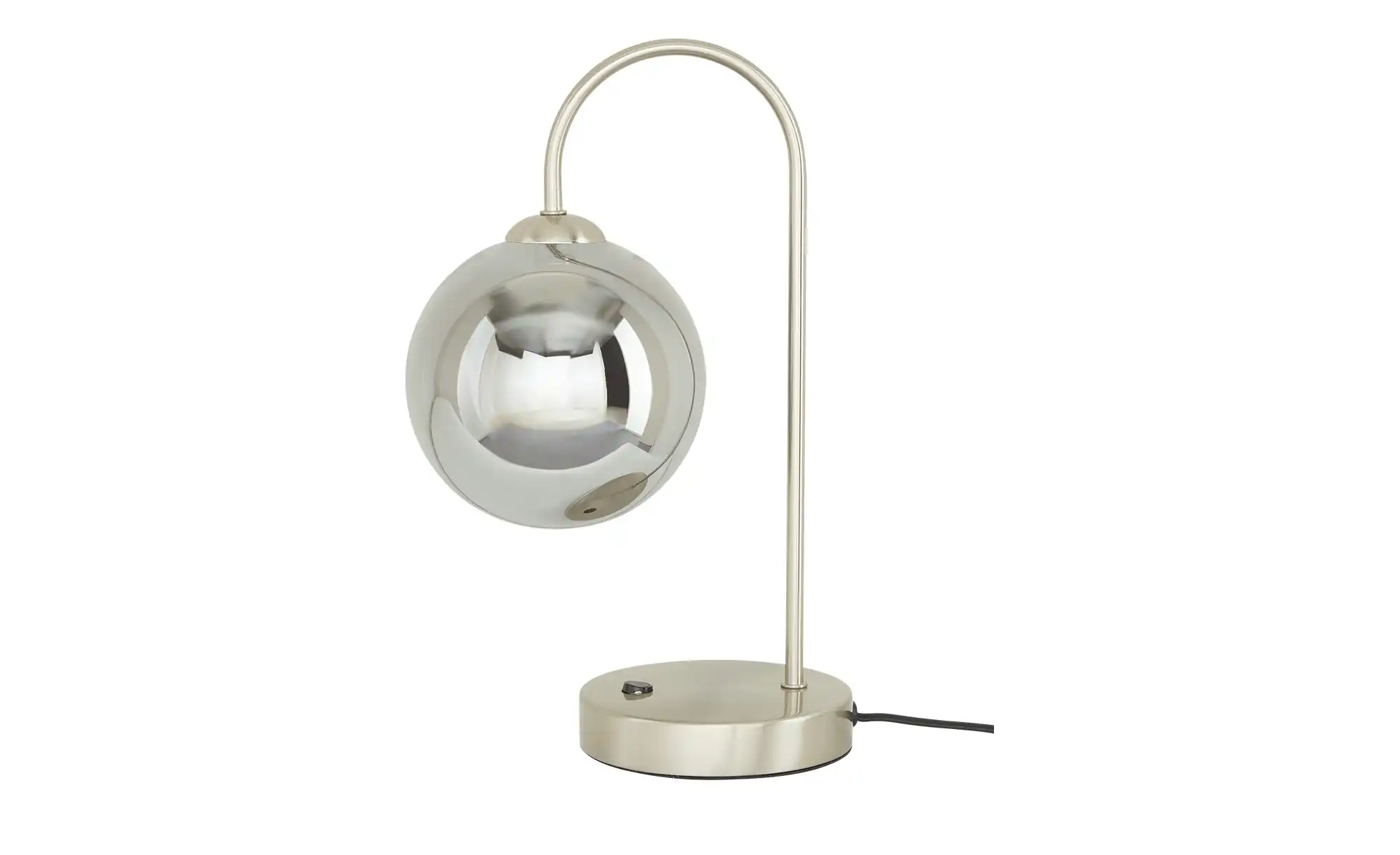 KHG LED-Tischeuchte, 1-flammig, chrom/ Rauchglas