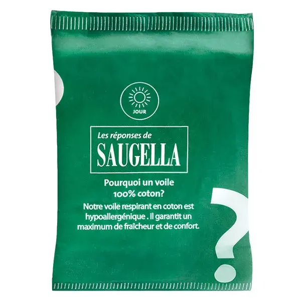 Absorvente Saugella Cotton Touch Extra Fino com Abas, Pacote com 14 Unidades para o Dia Todo