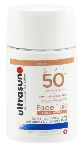 Ultrasun Face Fluid SPF50+ Tinted Honey, 40 ml