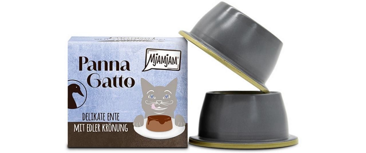 Panna Gatto Ente mit edler Krönung, 2 x 80 gAlleinfuttermittel für ausgewachsene Katzen