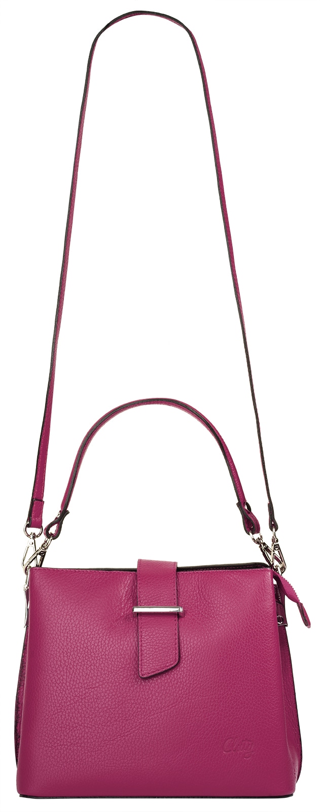 Cluty Henkeltasche echt Leder, Made in Italy