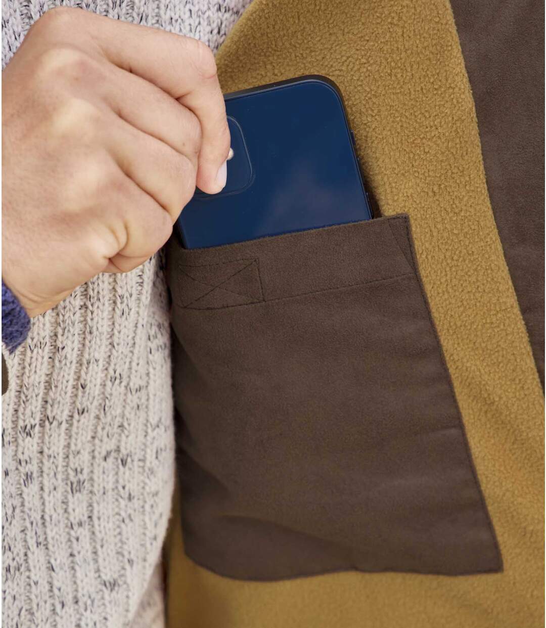 Blouson Suédine Doublé Polaire