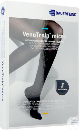 VenoTrain Micro Adultes C1 Orthopédique Soutien Ferme Normal Short Caramel M 1 Paire