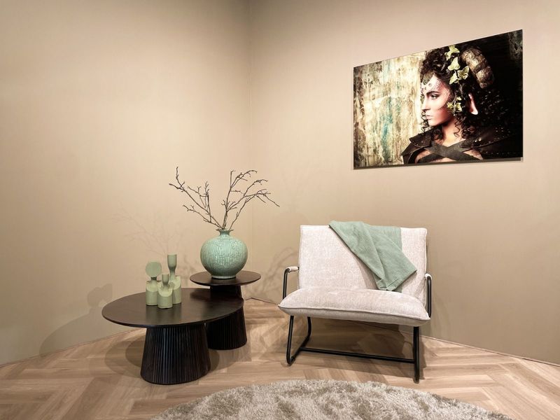Livingfurn - Salvator - Salontafel - Walnootkleur - 50 cm