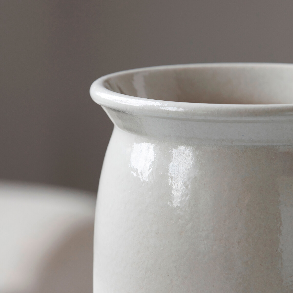 Meraki - Urtepotteskjuler - Keramik - Shellish Grey - 24X20 CM