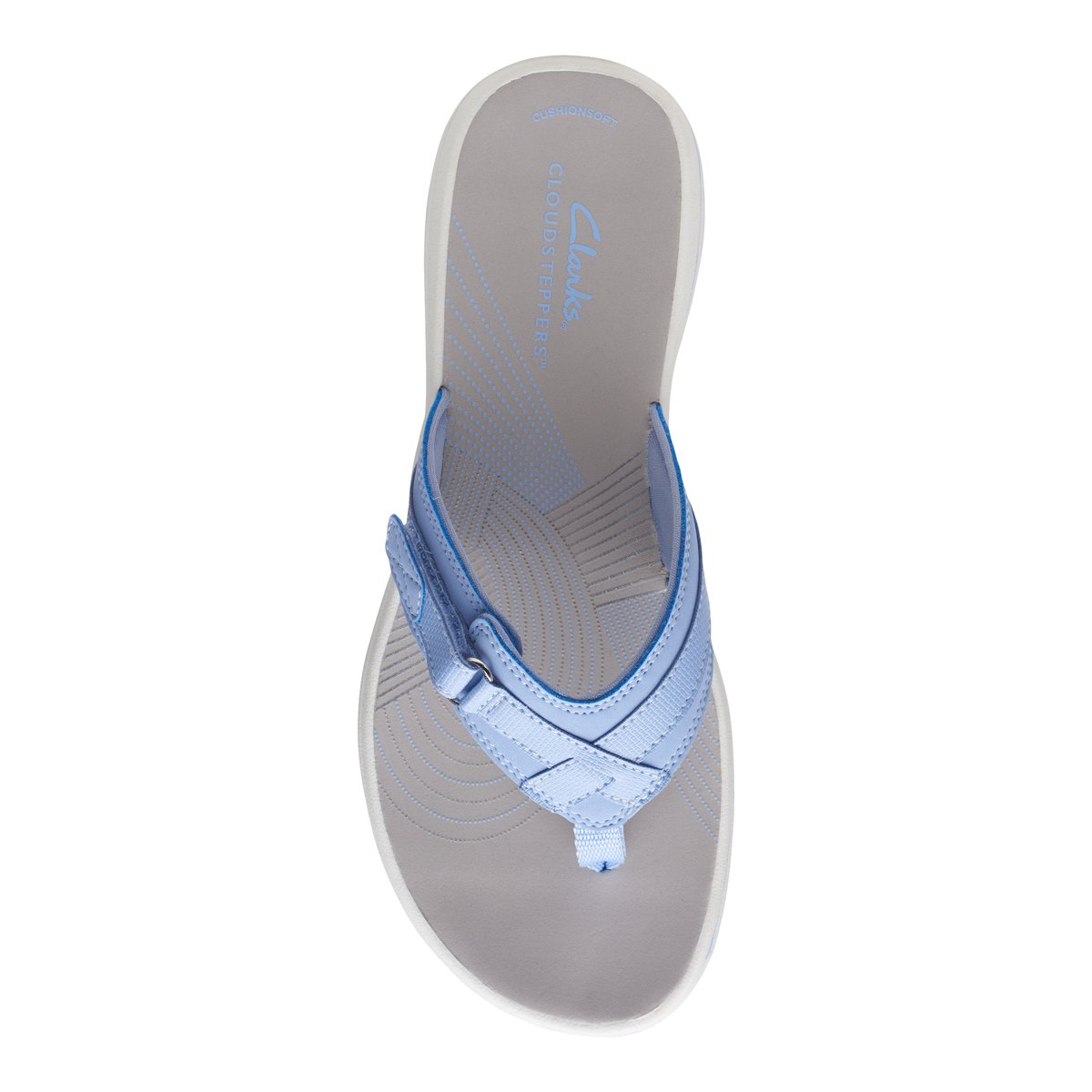CLARKS-Breeze sea 1-Tongs sandales à talon plat - Talon plat - Autre Violet