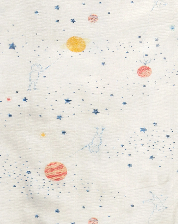 Schlafsack SILKY SOFT – STARGAZE in weiß