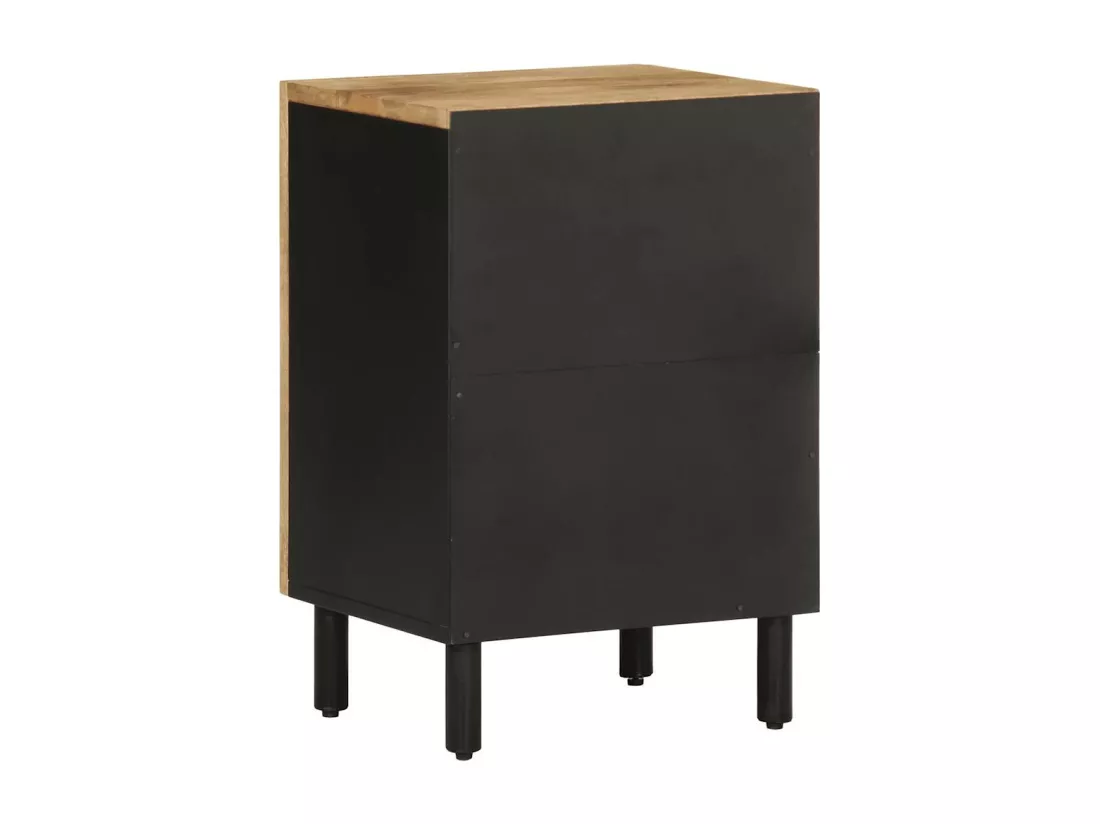 Armoire de salle de bain 38x33,5x58 cm bois massif de manguier