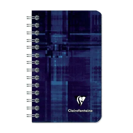 Clairefontaine Notizheft kariert, 7,5 x 12cm, 50 Blatt, sortiert