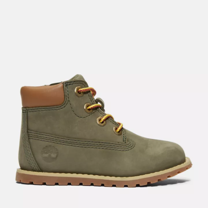 Bottines 6-Inch Pokey Pine pour tout-petit en vert foncé