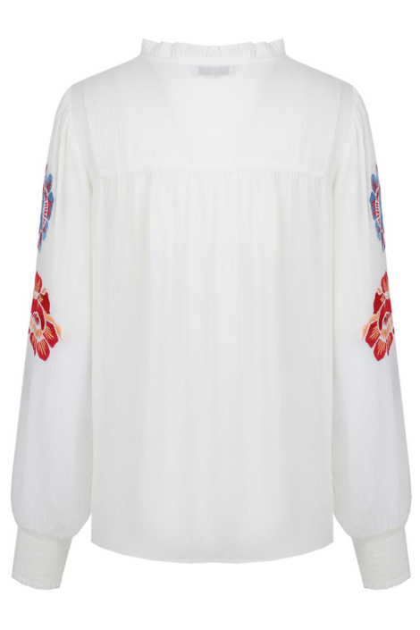 Fluresk ecru dames blouse