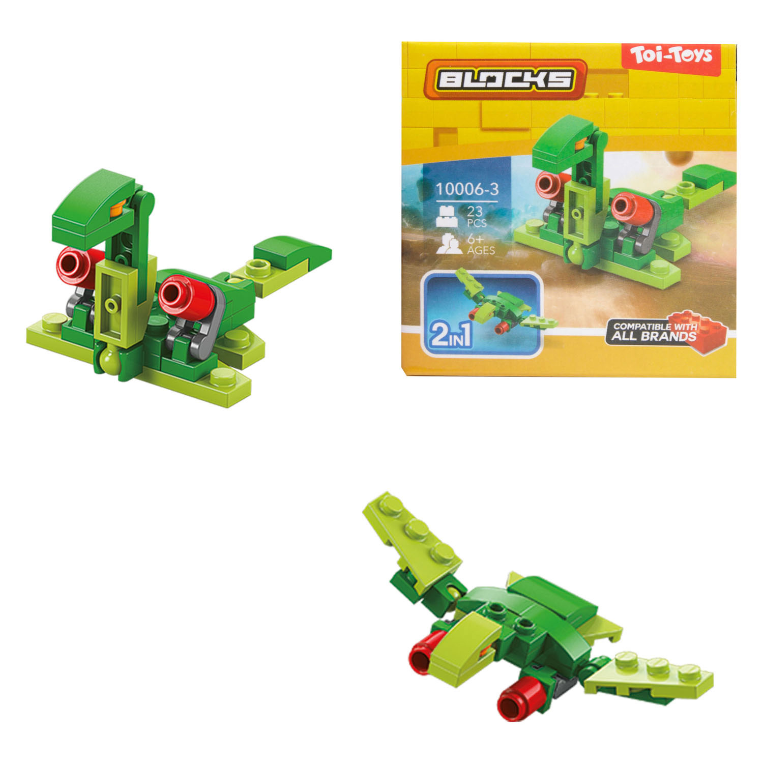 Blocks Bouwstenen Dino Robot