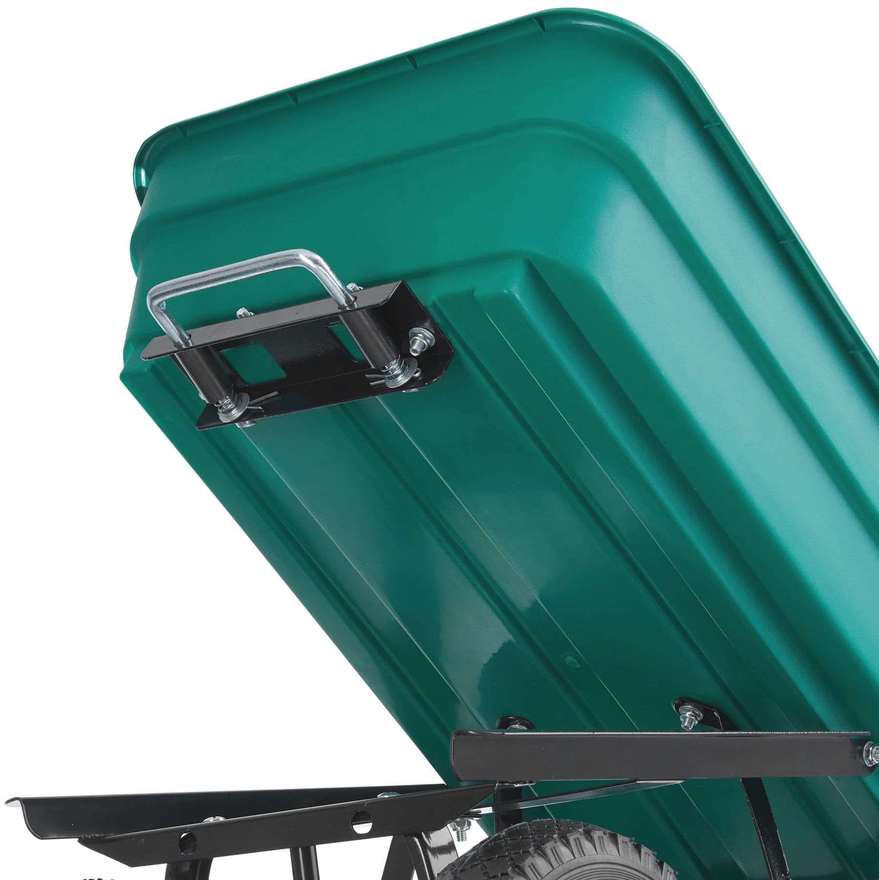 tectake® Gartenwagen, mit Kippfunktion, leichtgängige Lenkachse, Belastbarkeit 120 kg