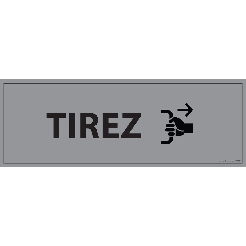 Panneau TIREZ - 210 x 75 mm