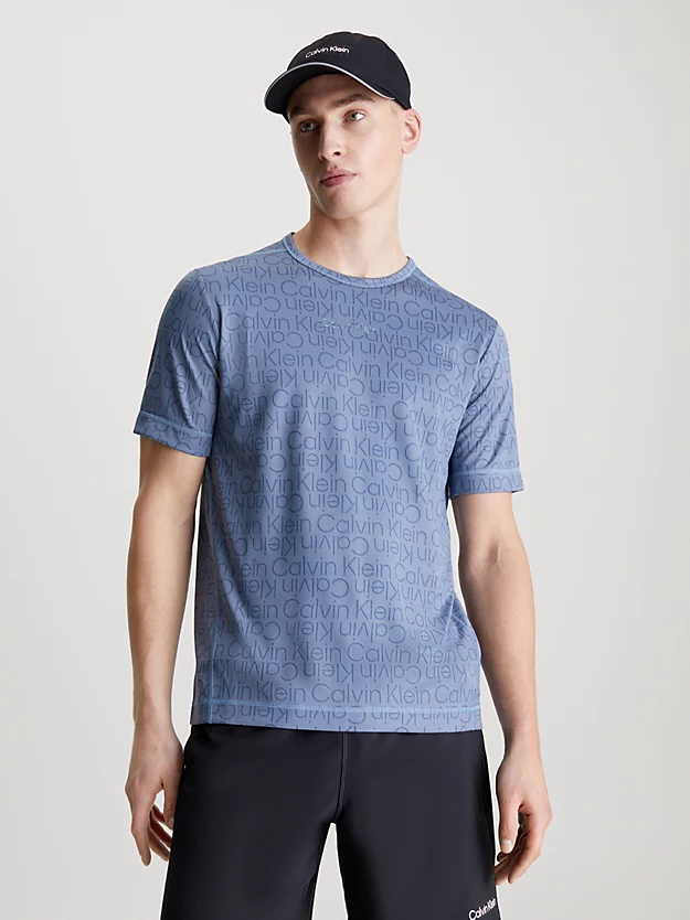 Camiseta de ginástica com logotipo